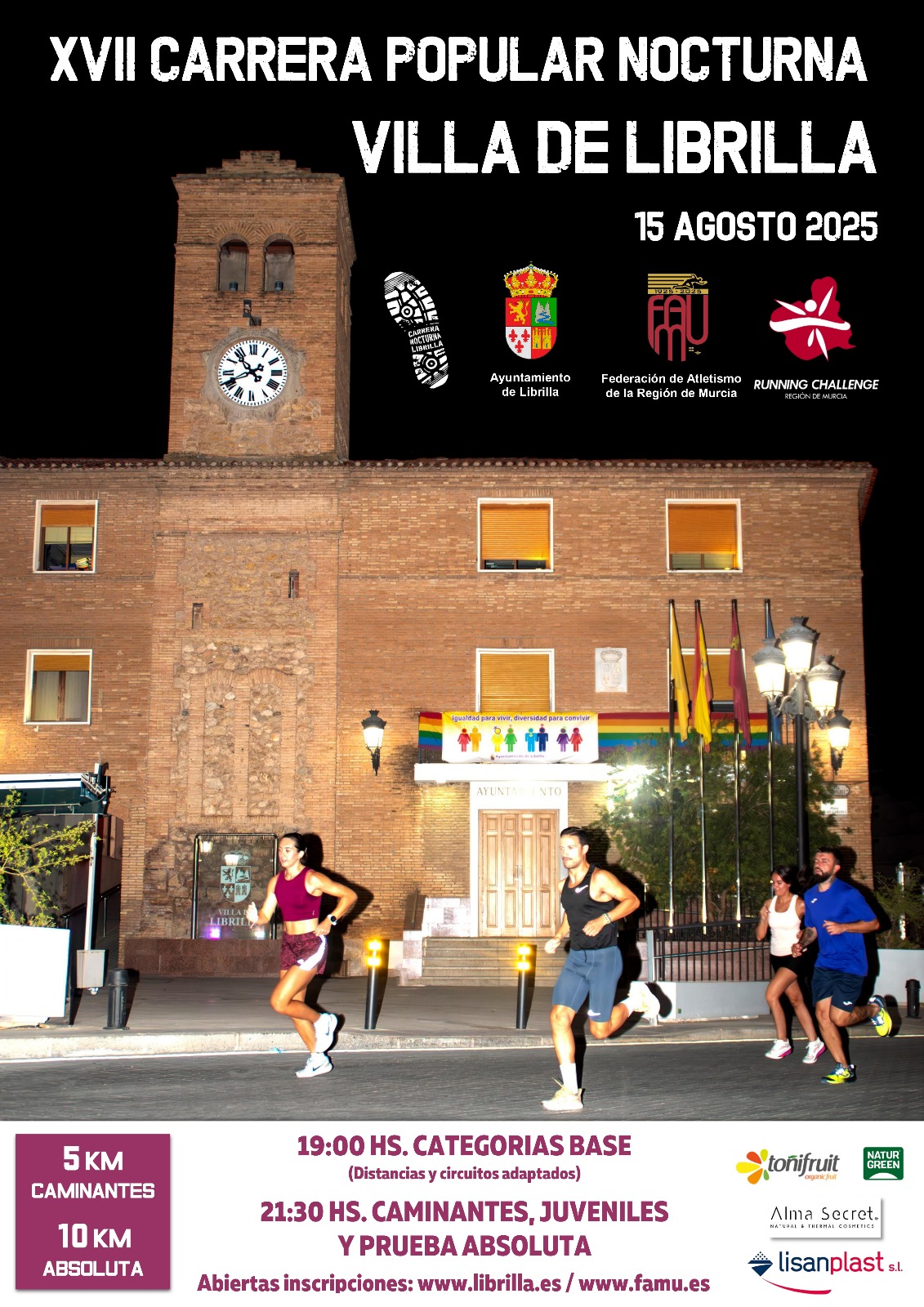 XVII CARRERA POPULAR NOCTURNA VILLA DE LIBRILLA 2025